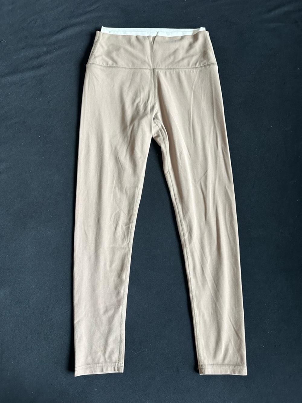 S59 Dual High-Waist Taupe Active Leggings - Women's Slim Fit latte white - Picture 4 of 12